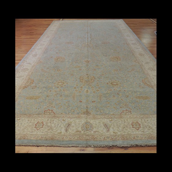 Unusual/odd size Oversize/Palace size extra-fine Peshawar Vegetable Dye Oriental Area Rug 8 x 15