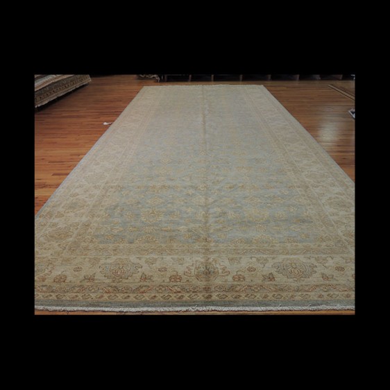 Unusual/odd size Oversize/Palace size extra-fine Peshawar Vegetable Dye Oriental Area Rug 8 x 18
