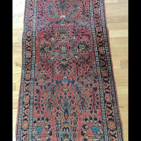 Beautiful small Antique Persian Sarough Oriental Area Rug 2 x 4