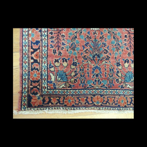 Beautiful small Antique Persian Sarough Oriental Area Rug 2 x 4