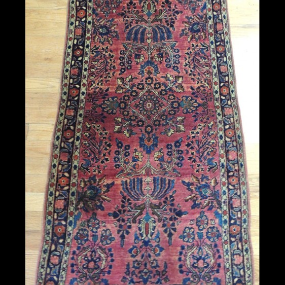 Beautiful small Antique Persian Sarough Oriental Area Rug 2 x 4