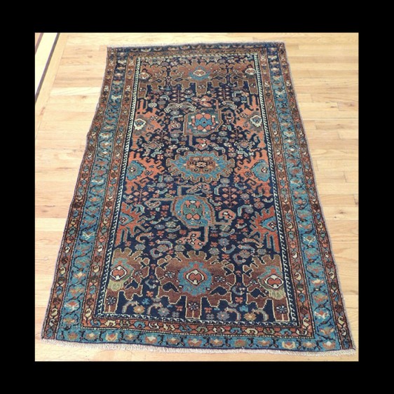 Unique small Antique Persian Oriental Area Rug 3 x 5