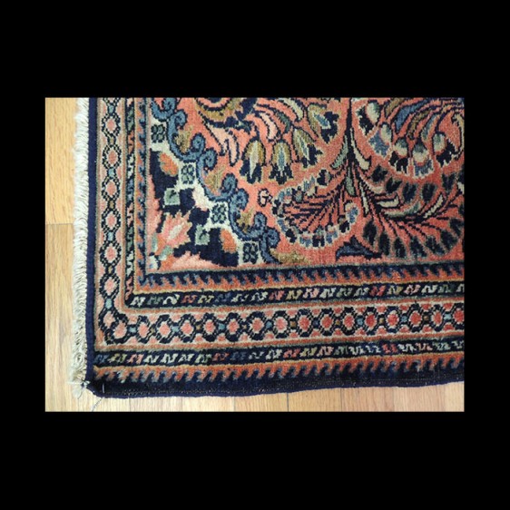 Dazzling small Antique Persian Sarough Oriental Area Rug 2 x 4
