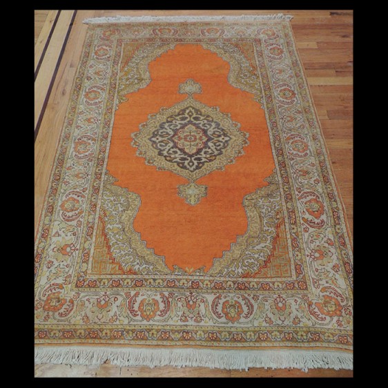Magnificent Antique Turkish Oriental Area Rug 4 x 6