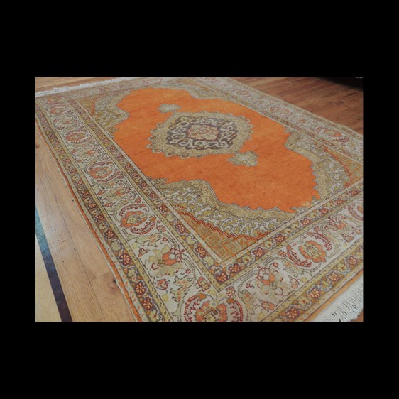 Magnificent Antique Turkish Oriental Area Rug 4 x 6