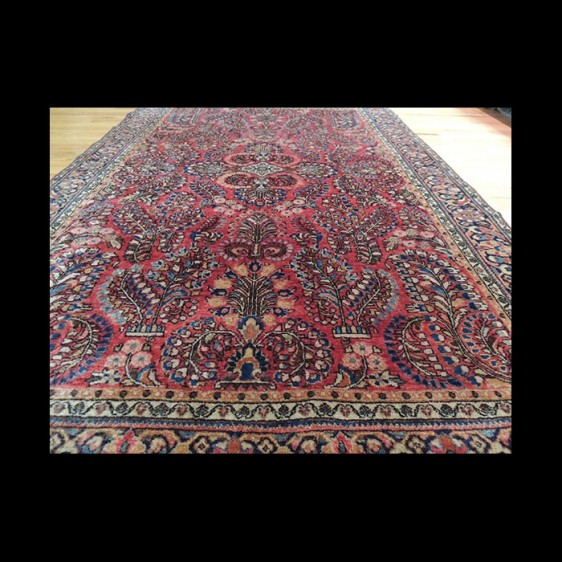 Beautiful Antique Persian Sarough Oriental Area Rug 4 x 6
