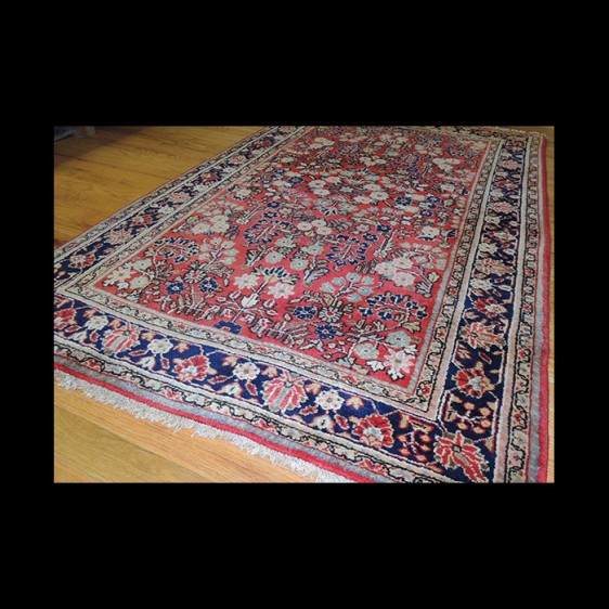 Beautiful small Antique Persian Sarough Oriental Area Rug 3 x 5