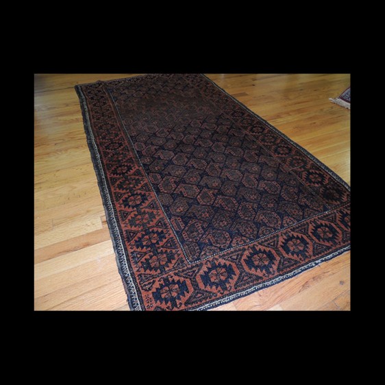Lovely small Antique Persian Baluch Oriental Area Rug 3 x 5