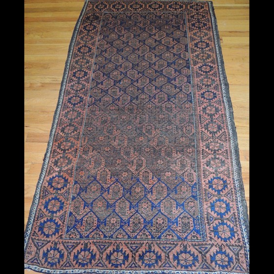 Lovely small Antique Persian Baluch Oriental Area Rug 3 x 5