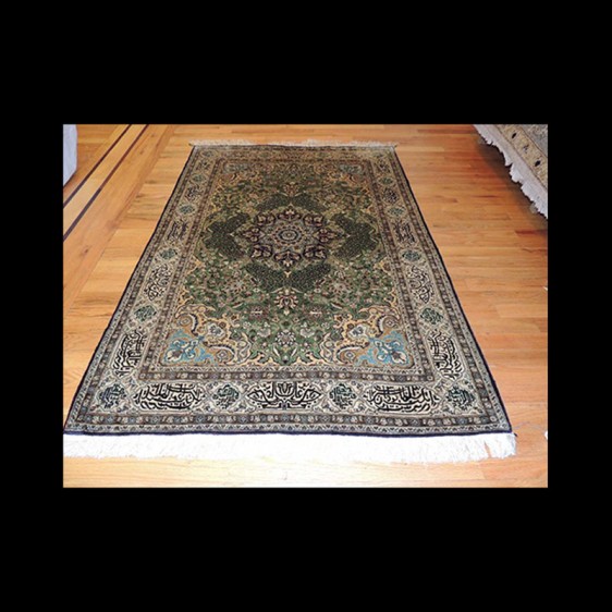 Magnificent Antique Persian Qum Silk Rug 3 x 5