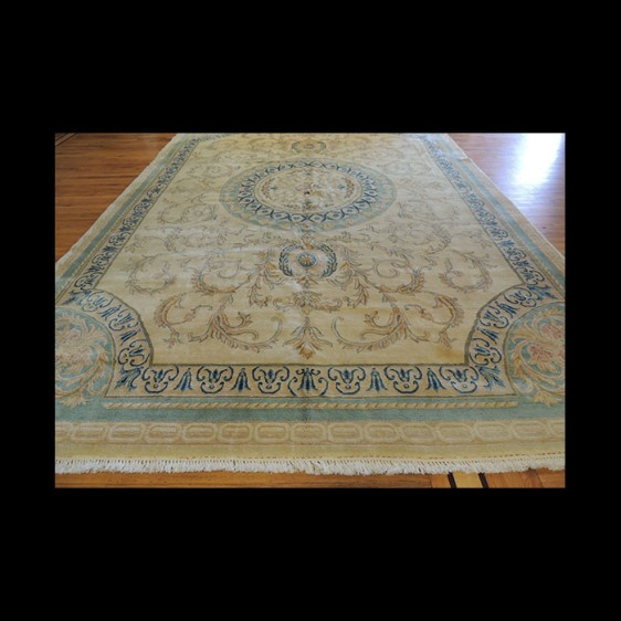 Oversize/Palace size Antique Persian Kerman French Aubusson Design Oriental Area Rug 10 x 14