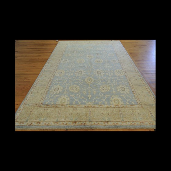 Gorgeous Antique-Wash Vegetable Dye Peshawar Oriental Area Rug 6 x 9