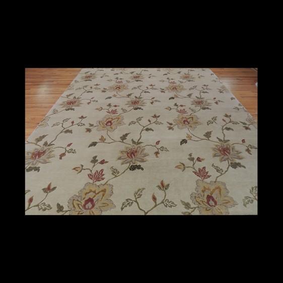 Lovely Modern Floral Oriental Area Rug 8 x 10