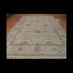 Brilliant Antique-Wash Vegetable Dye Peshawar Oriental Area Rug 9 x 12