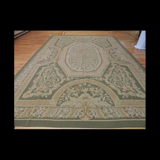 Beautiful Large French Aubusson Style Oriental Area Rug 10 x 14