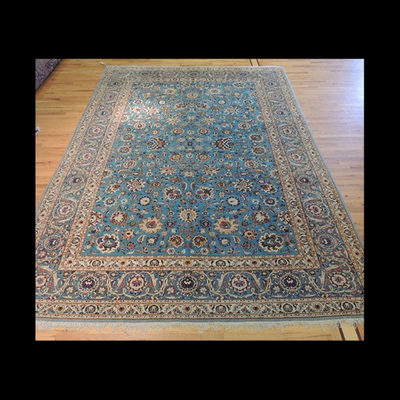 Very RARE Antique Persian Kashan Rug 9 x 12 JKC#29