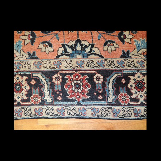 ONE-OF-A-KIND Antique Persian Heriz Serapi Rug 9 x 12