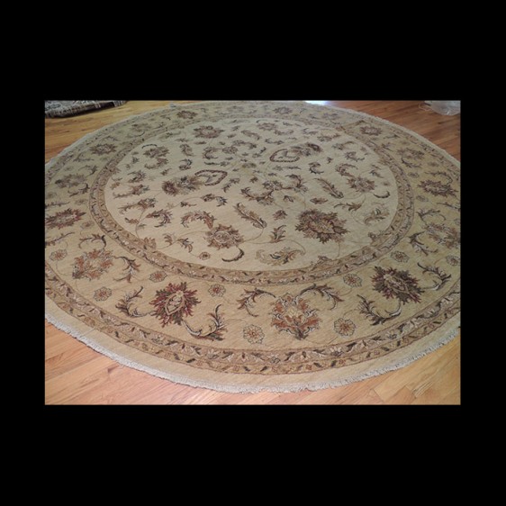 Outstanding Peshawar Round Oriental Antique look Area Rug 12 X 12