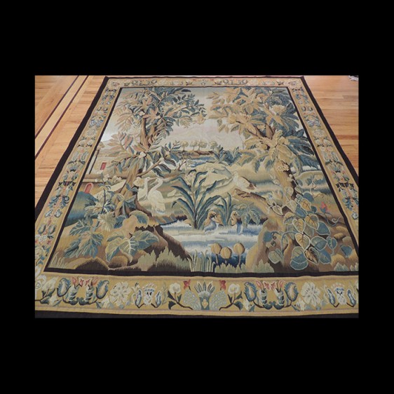 Dazzling French design Tapestry of exotic birds in the garden 6 x 9