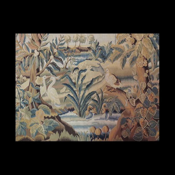 Dazzling French design Tapestry of exotic birds in the garden 6 x 9