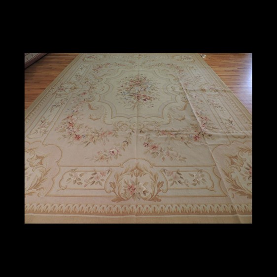 Absolutely Stunning French Aubusson design Oriental Area Rug 9 x 12