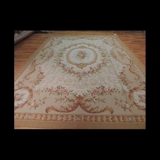 Superb French Aubusson Oriental Area Rug 9 x 12