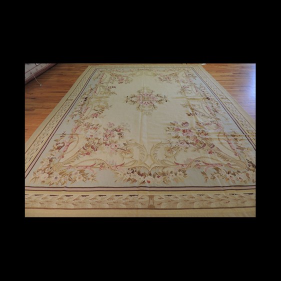 Gorgeous French Aubusson Design Oriental Area Rug 9 x 12