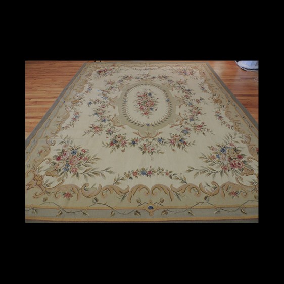 Splendid French Aubusson Design Needlepoint Oriental Area Rug 8 x 10