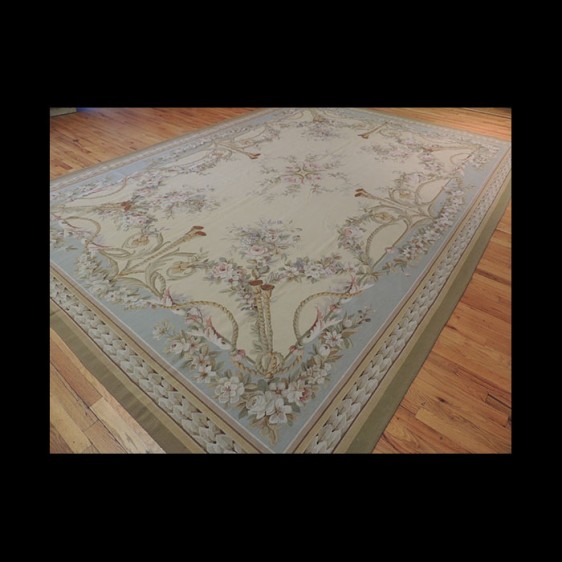 Dazzling French Aubusson Design Oriental Area Rug 10 x 14