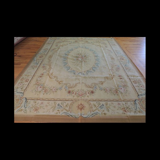 Delightful French Aubusson Design Oriental Area Rug 8 x 10