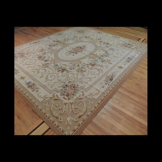 Stunning French Aubusson Design Oriental Area Rug 8 x 10