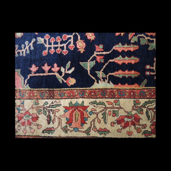 Beautiful Antique Persian Qum Rug 5 x 7
