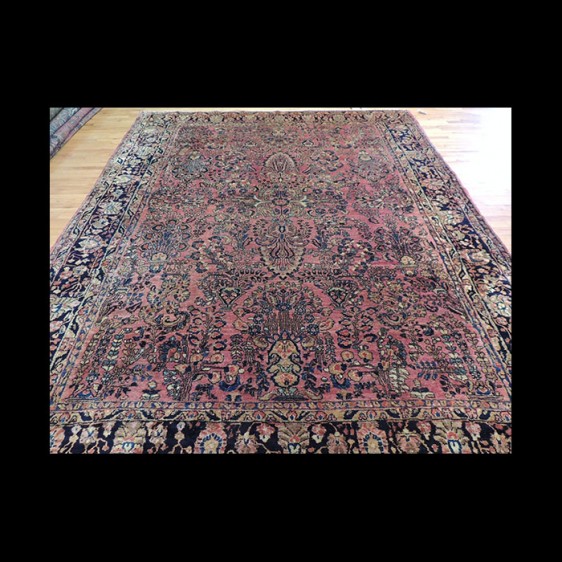 Antique Persian Sarough wool Oriental Area Rug 9x11